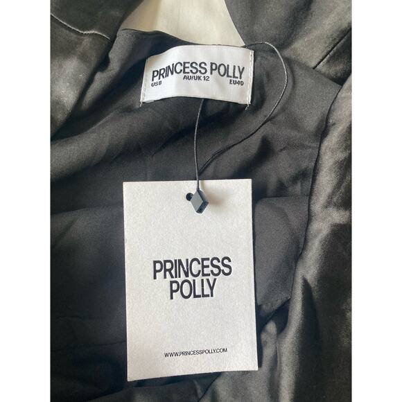 NEW Princess Polly Radioactive Bias Cut Satin Mini Cocktail Party Dress - US 8 - Picture 7 of 13